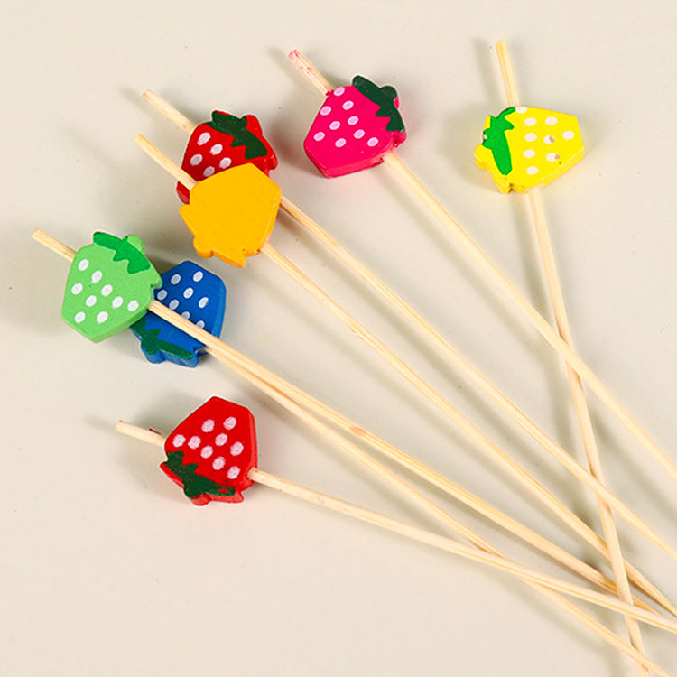 Couleurs assorties Fraise 12 cm 100 pcs/sac