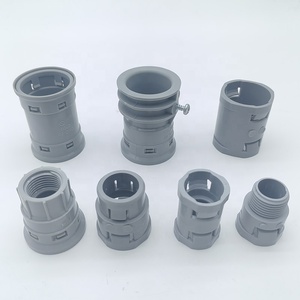 PVC elektrik metalik olmayan boru boru oluklu ENT kaplinler geçmeli kbb dişli Terminal adaptörleri boru bağlantı parçaları - Product Image 3