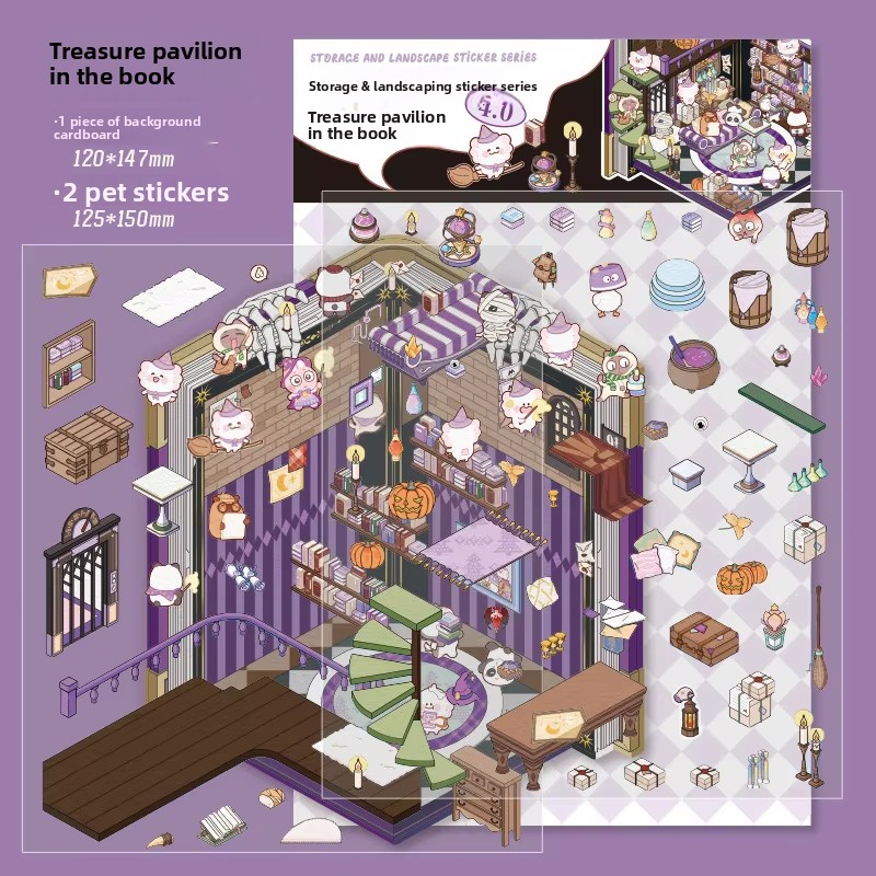 Un Pabellón de Tesoros en Blanco Libro.