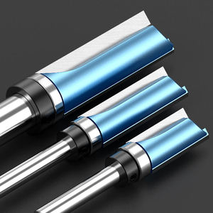 HUHAO cnc 1/2 1/4 şaft ahşap döşeme düz freze kesicisi alt rulman uzun düz yönlendirici bit - Product Image 3