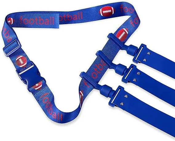 Logo personalizzato Triple reath 7 v7 con clip bandiere per Team Club Flag Set di cinture da Football americano