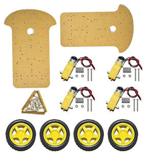 Kit di tracciamento per l'evitamento del motore di tracciamento intelligente Robot per auto Kit di velocità Encoder batteria 4WD Kit per Arduino - Product Image 1