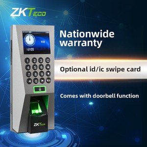 ZK F18 controllo di accesso biometrico della porta TCP/IP sistema di controllo di accesso della carta dell'impronta digitale 125Khz 3,000 dispositivo di presenza del tempo dell'utente