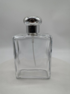 Luxury 30ml 50ml 100ml FEA clear Fragrance Aluminum Mist Spray with Cap <strong>Perfume</strong> square AS Acrylic Customize Cap Glass Bottle - Product Image 5