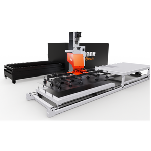 Sistemas de almacenamiento automático con pórtico de placa de metal Manipulador de robot de descarga utilizado en línea de producción de acero y gabinetes