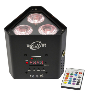 Rechargeable Wireless <strong>Led</strong> Uplight 4x18 RGBAW UV 6in1 Battery Powered <strong>LED</strong> Par Dj Uplights for Stage - Product Image 1