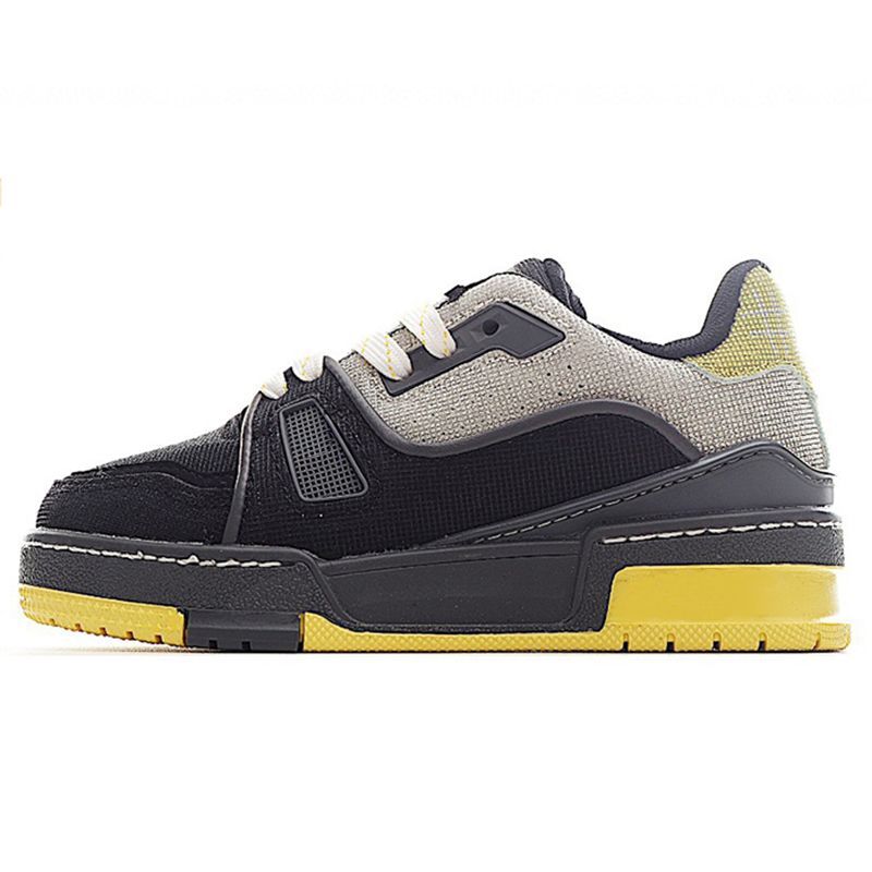 Black, gray and yellow