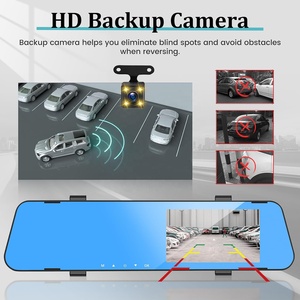4.5 Inch 1080P IPS Touch Screen Rear View Mirror Camera <strong>with</strong> Loop Recording 150 Wide Angel and Night Vision Parking Assistance - Product Image 6