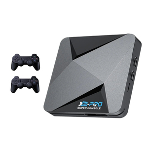 スーパーコンソールX2Proレトロビデオゲームコンソール、90000ビデオゲーム、PS1/MAME/SS、ゲームパッドキッドギフトゲームボックス付き