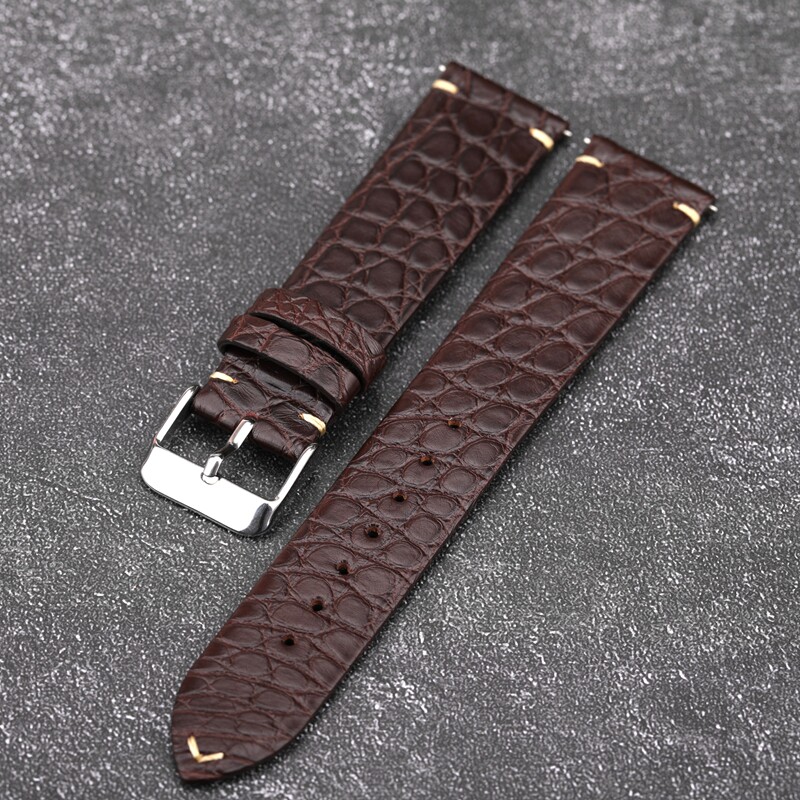 marron avec fil blanc + boucle argentée