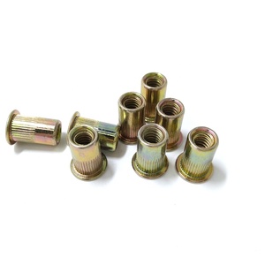 Large Head Cylindrical Rivnut Yellow Zinc <strong>AVK</strong> Ribbed <strong>Rivet</strong> <strong>Nut</strong> Thread Nutserts Yellow Zinc Plated <strong>Rivet</strong> <strong>Nut</strong>