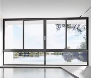 Özelleştirilmiş temperli cam alüminyum sürgülü pencereler yatay 3 parça sürgülü pencere balkon penceresi - Product Image 4