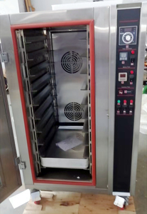 10 tepsi elektrikli sıcak hava sirkülasyonu konveksiyon fırın ekmek ekmek makinesi büyük pişirme fırını - Product Image 3