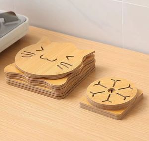 批发定制Logo竹质杯垫中空保温垫家用餐桌防烫保护 - Product Image 6
