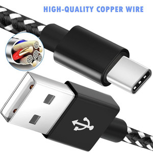 1M 2M Custom Nylon Braided Usb 3.0 Fast Charging Long USB Type C Cable for Mobile Phone Charger Cables - Product Image 2