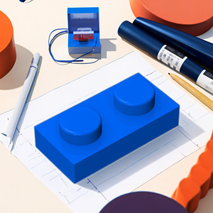 Leduo NO.3023対応DIY教育用ブロック1*2レンガプラスチックモデル子供用おもちゃ - Product Image 2