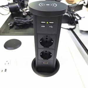 イタリアチリL型電源油圧キッチンワークトップポップアップデータワイヤレス充電ソケット/自動ポップアップカウンタートップアウトレット - Product Image 2