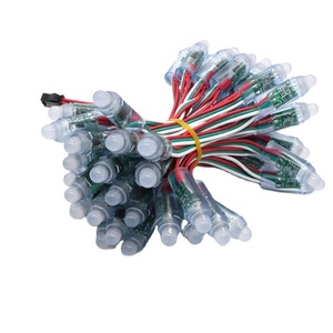 Magia 12V DC5V 12mm WS2811 forma rotonda diffusa sottile digitale RGB nodo Led Pixel stringa di natale - Product Image 1