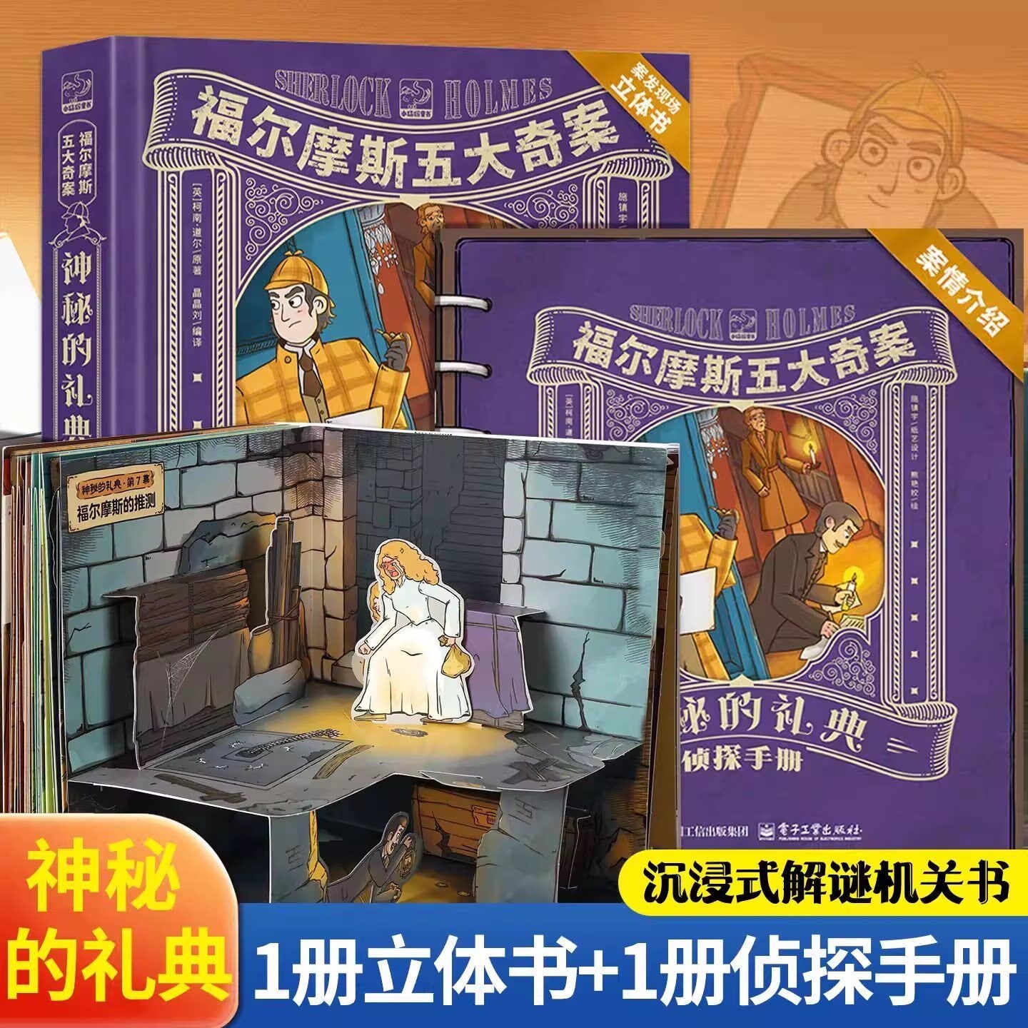 1 ensemble de 2 volumes : livre mécanisme de puzzle - rituel mystérieux