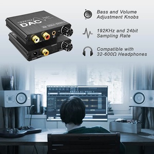 <strong>Digital</strong> to Analog <strong>Audio</strong> Converter 192KHz 24Bit DAC Amp Coaxial Optical SPDIF to 3.5mm L/R <strong>RCA</strong> Jack Adapter for PS5 PS4 HDTV DVD - Product Image 4