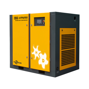 スパイラルエアコンプレッサーPM可変周波数速度ロータリースクリューコンプレッサー90KW120HP一般的な高工業用精密機械