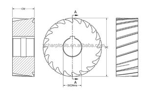 Düz freze kesicisi yatay cnc freze makinesi sarretion kesici silindirik freze kesicisi - Product Image 3