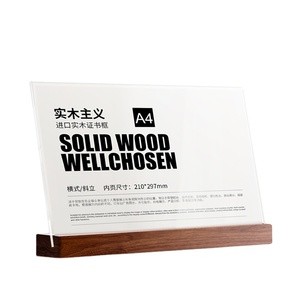 Acrylic rắn gỗ cơ sở giá danh sách hiển thị đứng <span class=keywords><strong>decca</strong></span> trà sữa menu biển quảng cáo Bảng trang trí bảng hình chữ L Vát mặt tiền - Product Image 1