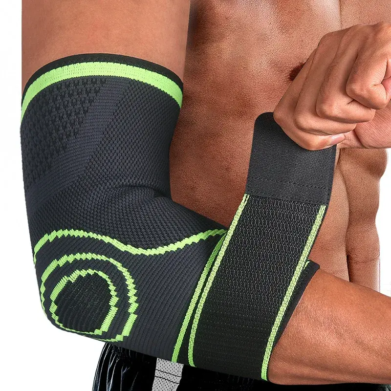 Đàn hồi thể thao cử tạ nén khuỷu tay tay áo hỗ trợ thể thao bảo vệ quần vợt đan khuỷu tay cú đúp