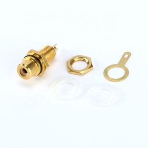 2pcs RCA连接器RCA母插座连接器机箱面板安装适配器音频端子插头3.5毫米插头AV插头 - Product Image 4