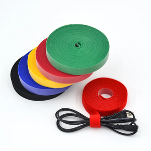 Correa de cable de cinta de gancho y bucle de doble cara autoadhesiva trasera autoadhesiva de 10mm para agrupación de cables - Product Image 4