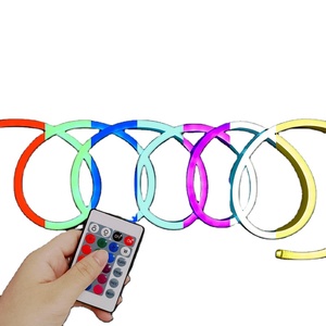 Manufacturer 6*12mm ultra <strong>Thin</strong> Flex Lamp Rope Remote <strong>RGB</strong> Colorful Outdoor Waterproof 12v Neon <strong>Led</strong> Lights Flexible Soft Strip