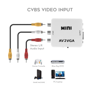 New Hot Selling Mini <strong>RCA</strong> <strong>to</strong> <strong>VGA</strong> Converter AV2VGA VGA2AV Conversor With 3.5mm Audio <strong>RCA</strong> <strong>to</strong> <strong>VGA</strong> Video Converter for PC <strong>to</strong> TV HD Computer <strong>to</strong> TV - Product Image 3