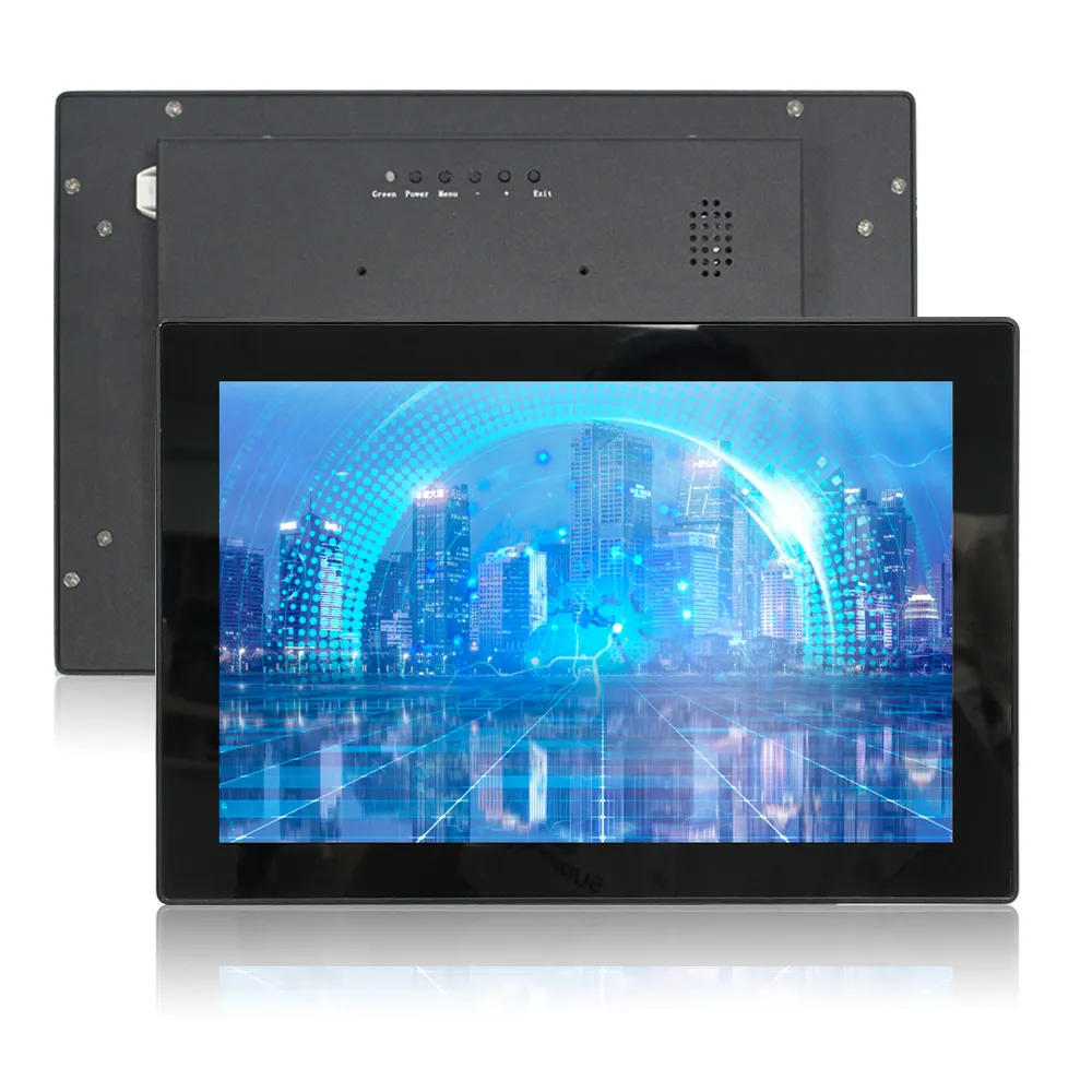 カスタム101215.617インチ防水Ip65産業用モニターLCDディスプレイメタルオープンフレームマウント液晶ディスプレイ一般的なタッチスクリーン
