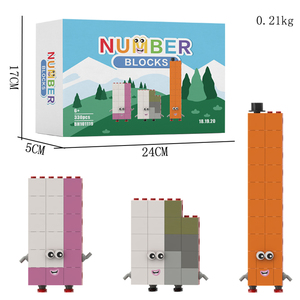 Çocuk montaj plastikleri blok oyuncaklar eğlenceli sayılar çoklu stilleri aydınlanma biliş modeli yapı taşları - Product Image 6