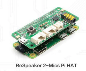 Raspberry Pi4 ReSpeaker Reconocimiento de voz inteligente 2 Micrófono pi0/3B/b + ReSpkeaker 2-Mics Pi HAT Módulo de reproducción de grabación