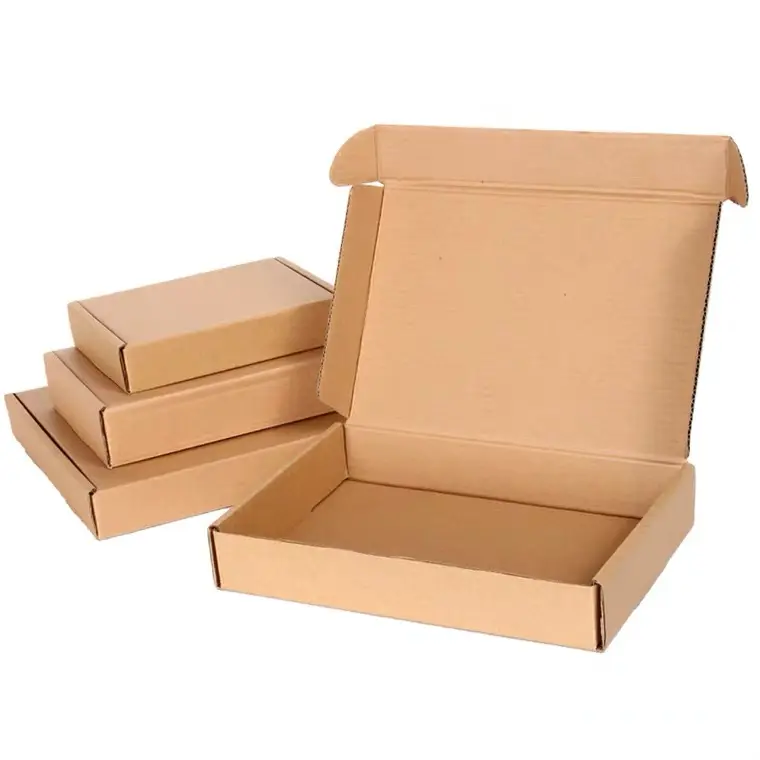 Boîte en papier Kraft pour cookies de noël, cadeau en carton écologique, impression personnalisée, expédition ondulée, bon marché