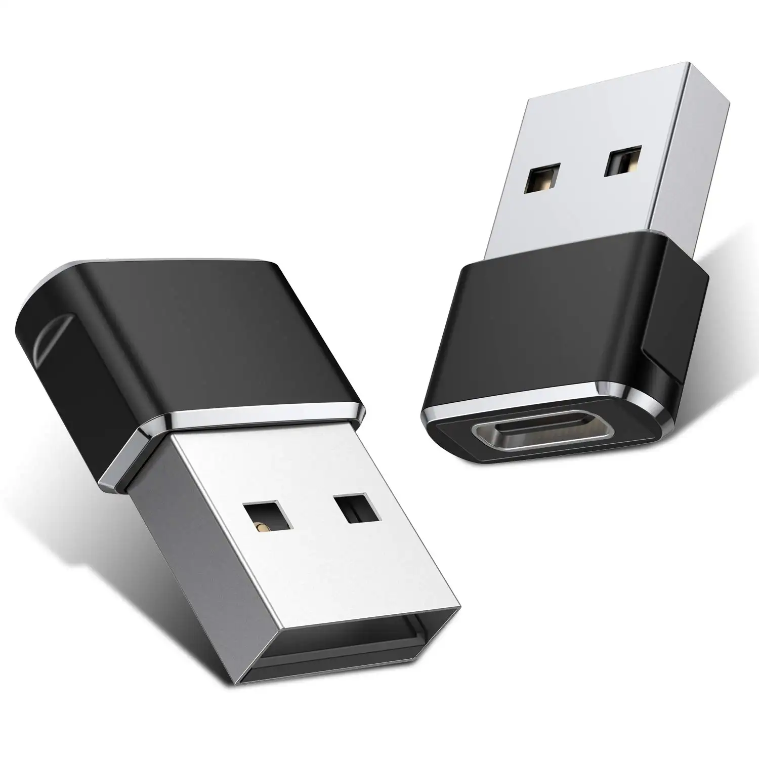 Adaptador USB C fêmea para USB A macho, cabo de liga de alumínio tipo C, adaptador de carregador para iP 11 12
