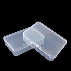 印刷徽标矩形透明PP漂亮储物盒带盖名片盒塑料 - Product Image 4