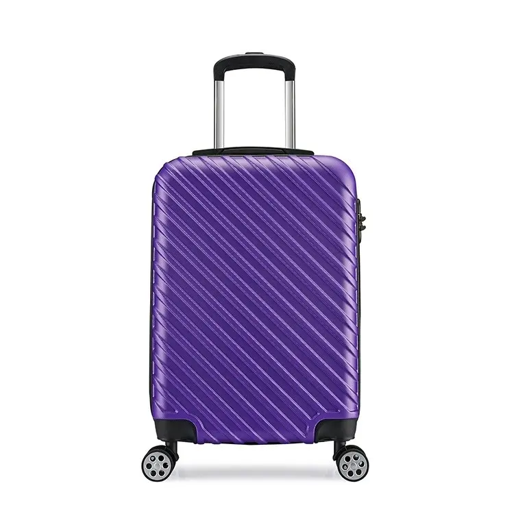 תעשייתי זול מלא 210D רירית מזוודה ABS מתגלגל נסיעות מטען חכם מטען תא לנשים וגברים