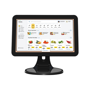 Ordenador de sistema POS todo en uno de 15,6 pulgadas con pantalla táctil Android para software minorista en caja registradora de tienda de restaurante