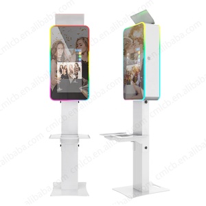 CHIMEE 21.5 Inch LCD Touch Monitor Mirror Selfie Photo Booth with LED Flash Light RGB Light Camera Printer Adapted for Event - Product Image 5