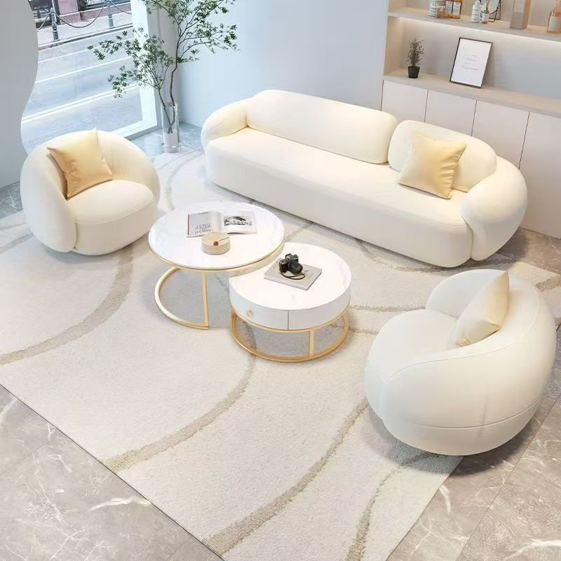 Chaise Yuanbao*2+canapé trois personnes+table basse