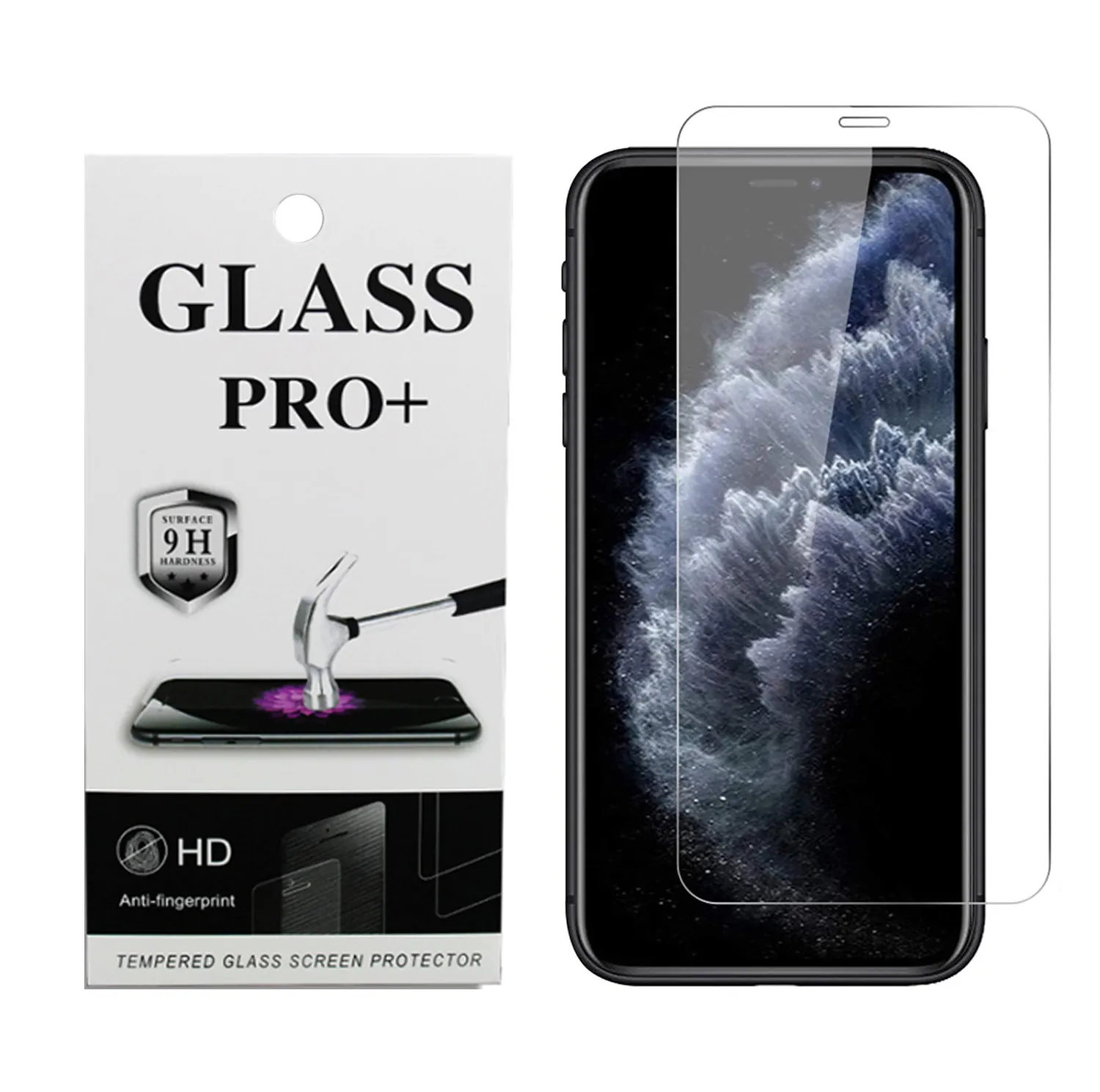 อุปกรณ์ป้องกันหน้าจอโทรศัพท์มือถือกระจกเทมเปอร์สำหรับ iPhone 11 12 13 14 PRO MAX MINI XR Mica de vidrio Para celular