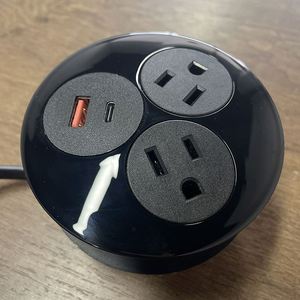 ガルバニックプロセス80mm埋め込み式デスクトッププラグおよびソケットを備えた新製品電源ソケット内蔵デスクトップ充電器ソケット - Product Image 2