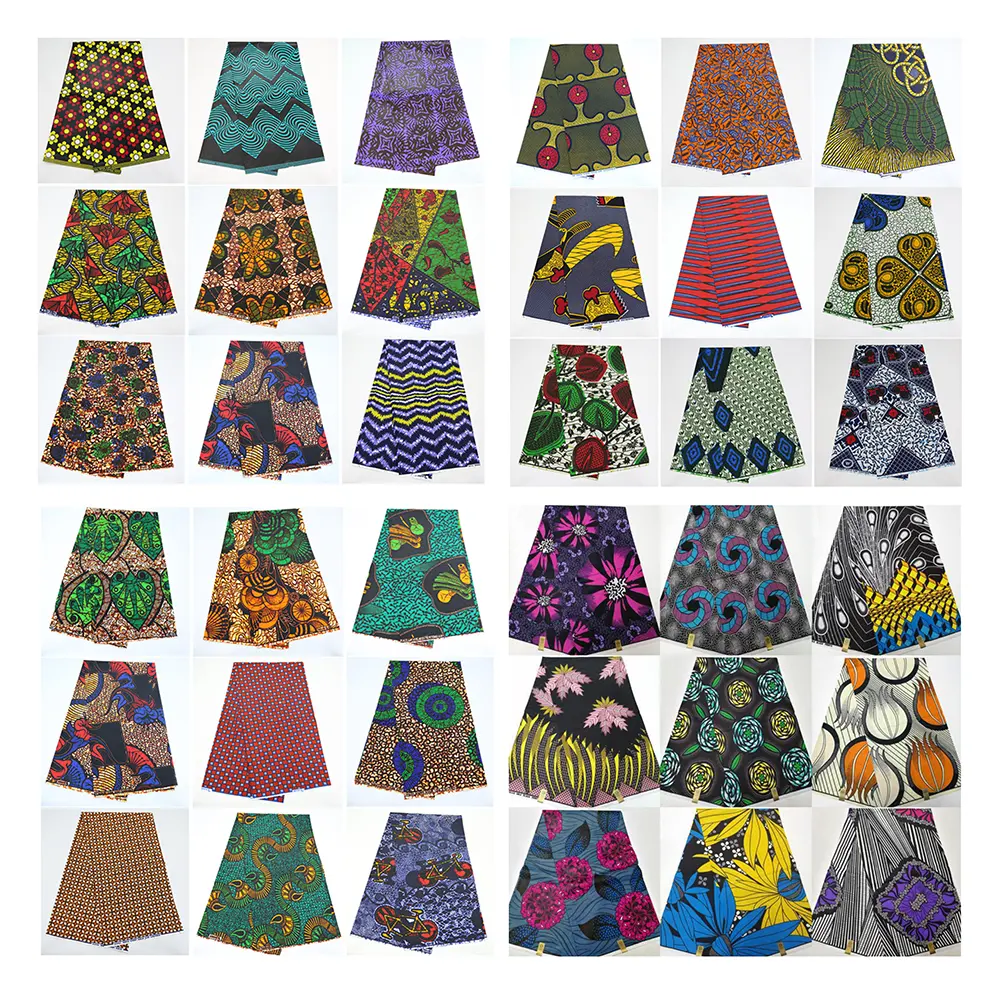 100% cotton African batik national style wax print ankara fabric for Garment