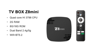 Nhà máy OEM <span class=keywords><strong>TV</strong></span> <span class=keywords><strong>Box</strong></span> Z8 Mini <span class=keywords><strong>Android</strong></span> 14 hệ thống Quad core 2GB 8GB 16GB Media Player 4K <span class=keywords><strong>Android</strong></span> <span class=keywords><strong>tv</strong></span> <span class=keywords><strong>box</strong></span> với giọng nói từ xa - Product Image 5