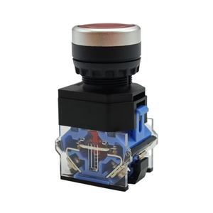 Interruttore a pulsante in plastica da 22MM con funzione di arresto automatico autobloccante della sorgente luminosa a LED - Product Image 1