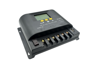 Santer 12V/24V/48V auto 2 fusibile presa 5V USB PWM 50A regolatore di carica solare - Product Image 3