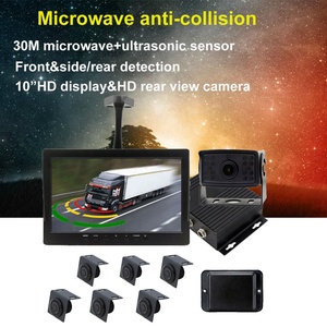 30M rango de detección de onda milimétrica de radar de microondas sensor anti-colisión de la sistema de radar w 10 pulgadas pantalla cámara trasera - Product Image 2