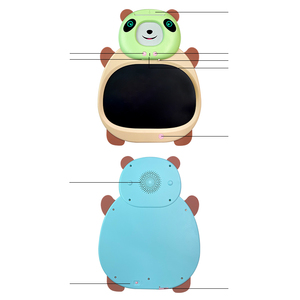 New Arrival Cartoon <strong>Panda</strong> Design Flash Card <strong>Machine</strong> With LCD Board Kids Talking Flash Cards and Writing Tablet - Product Image 2